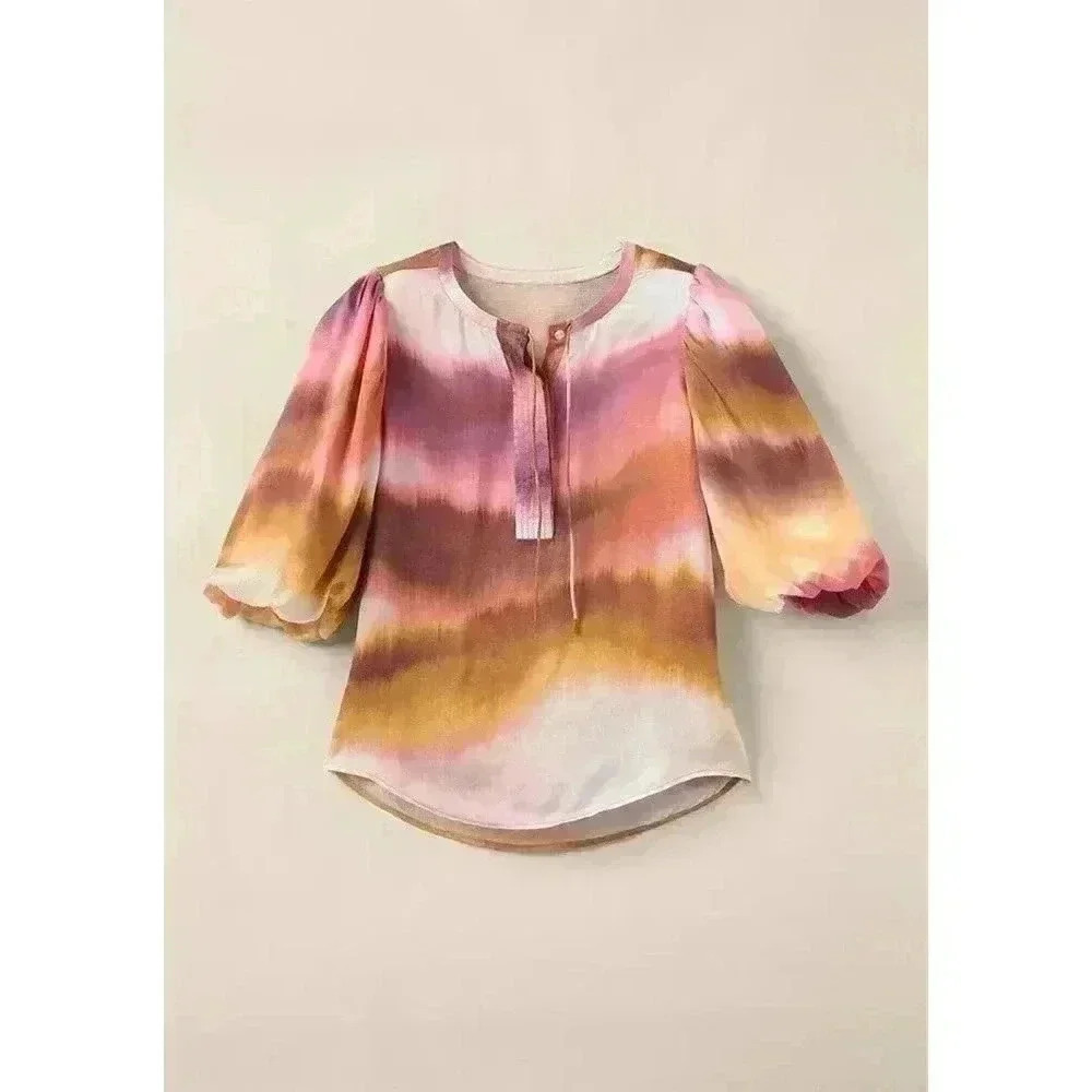 Matilda Jane Good Hart‎ Sunset Point Abstract Blouse | Women’s Size S
